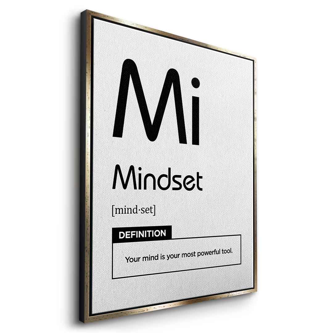 Leinwandbild Mindset (Mi) Weiß