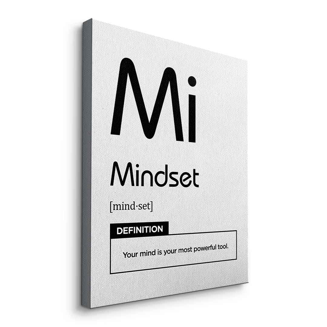 Leinwandbild Mindset (Mi) Weiß