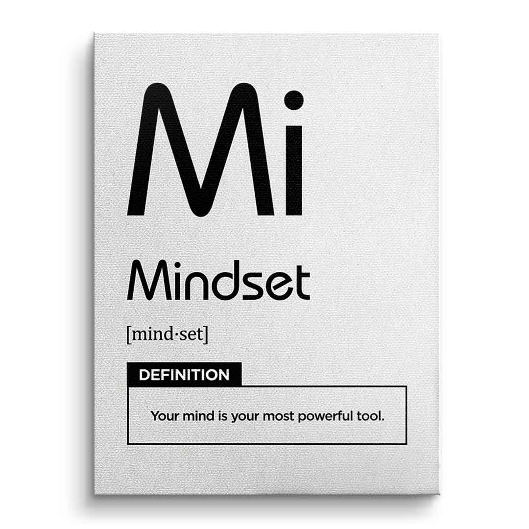 Leinwandbild Mindset (Mi) Weiß