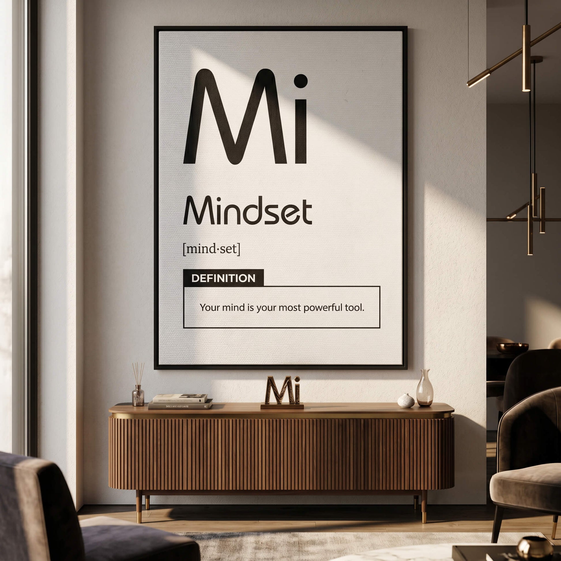 Leinwandbild Mindset (Mi) Weiß Raum