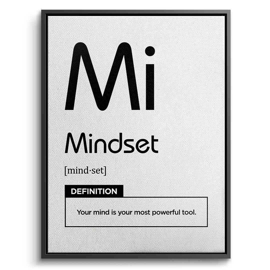 Leinwandbild Mindset (Mi) Weiß