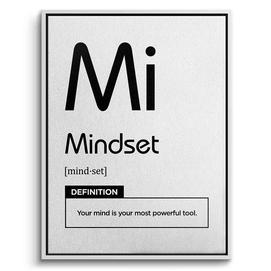 Leinwandbild Mindset (Mi) Weiß