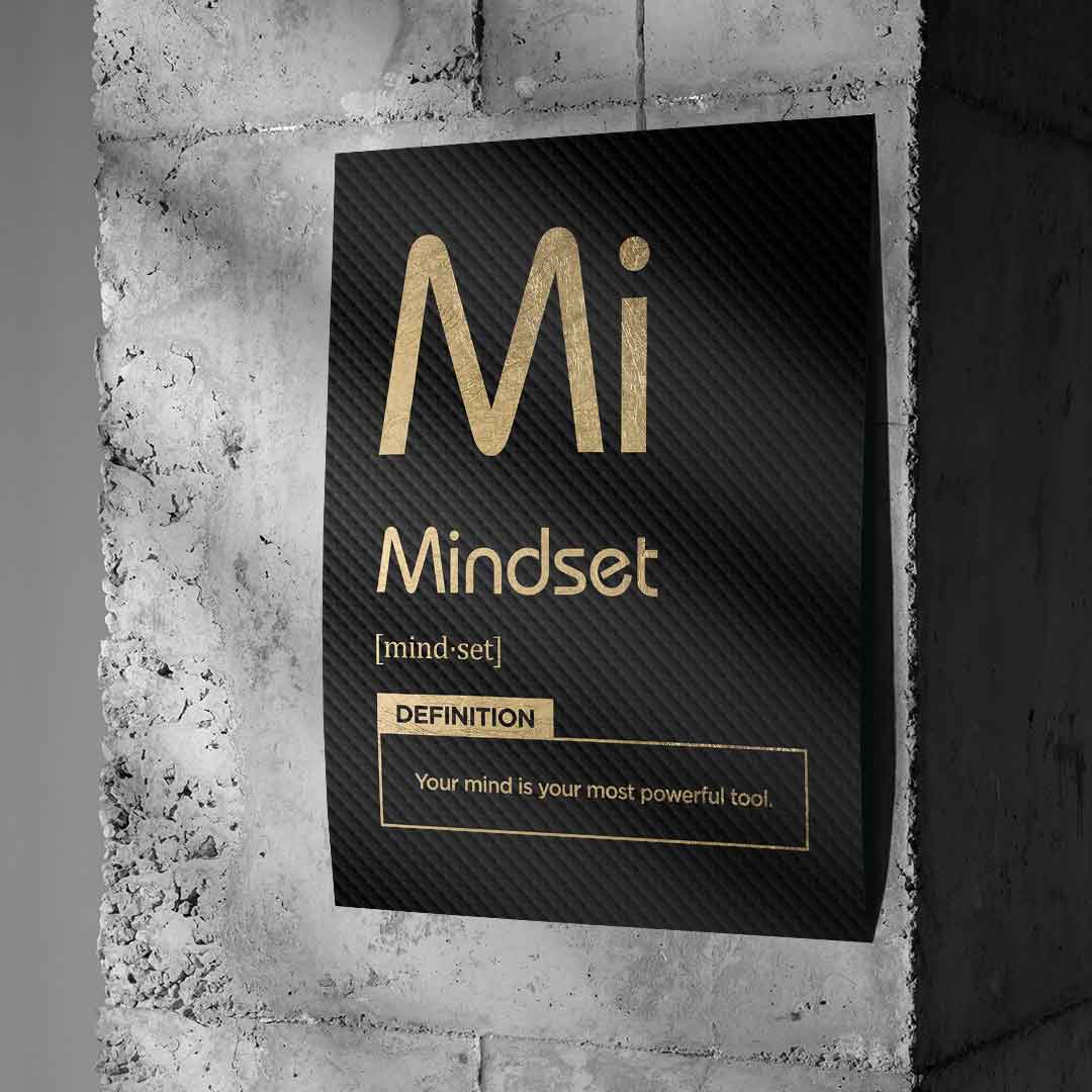 Poster Mindset (Mi) Schwarz
