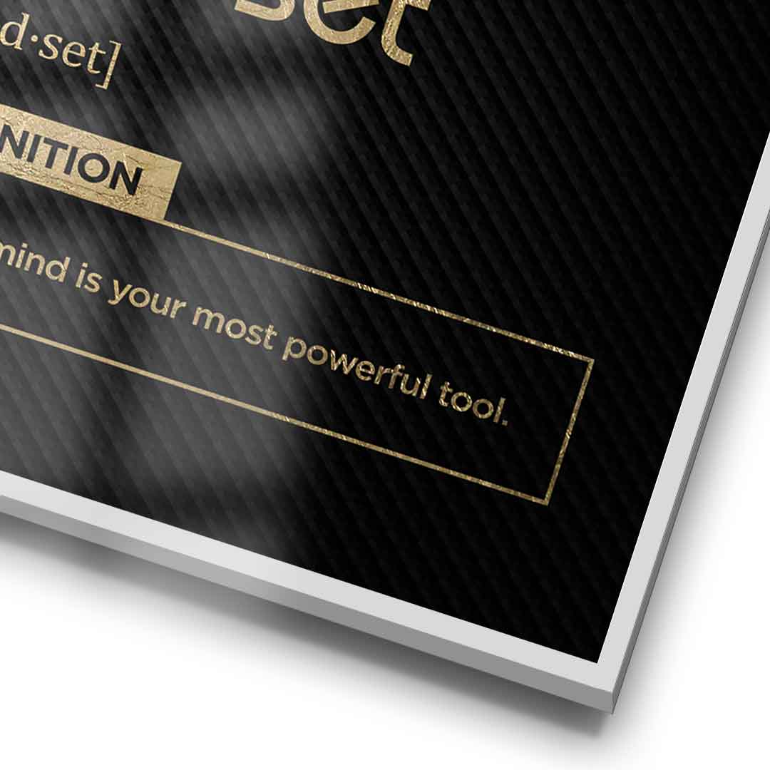 Poster Mindset (Mi) Schwarz