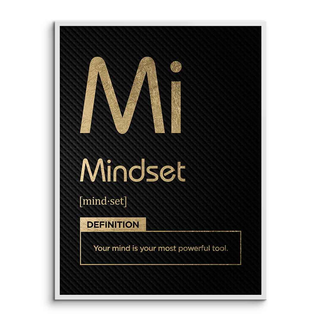 Poster Mindset (Mi) Schwarz