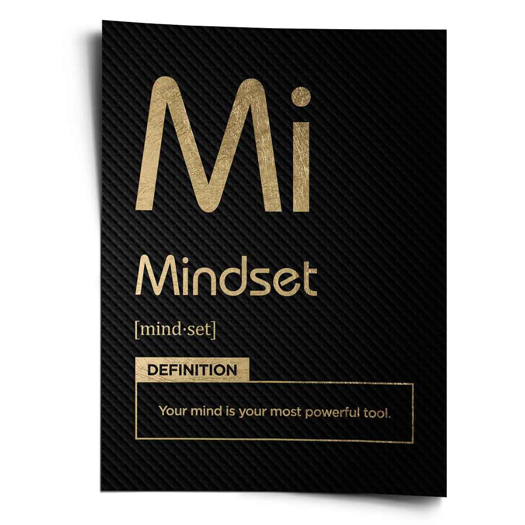 Poster Mindset (Mi) Schwarz