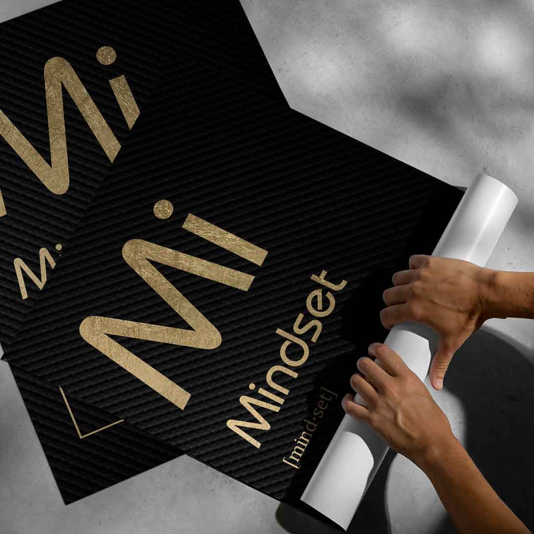 Poster Mindset (Mi) Schwarz