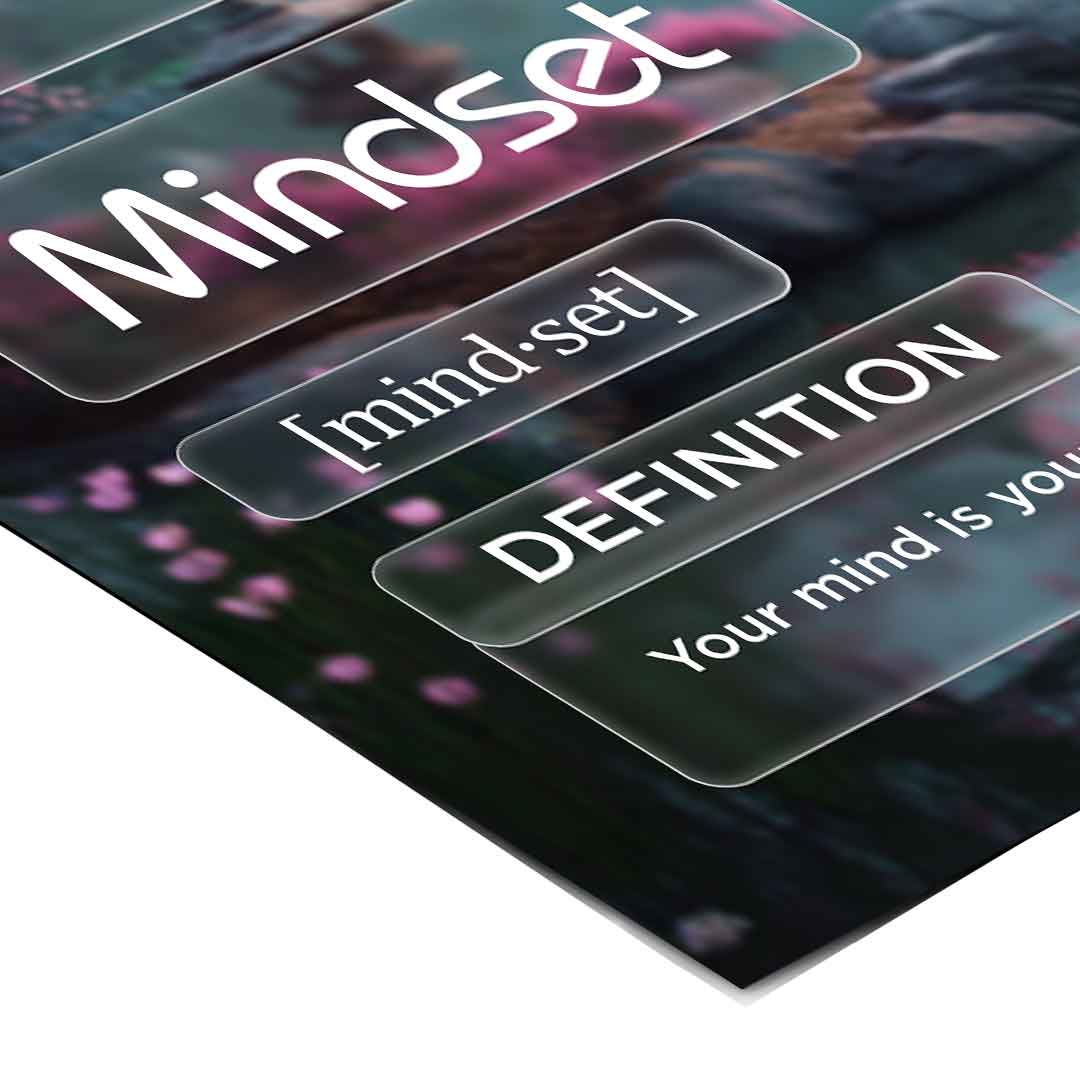 Poster Mindset (Mi) Farbig