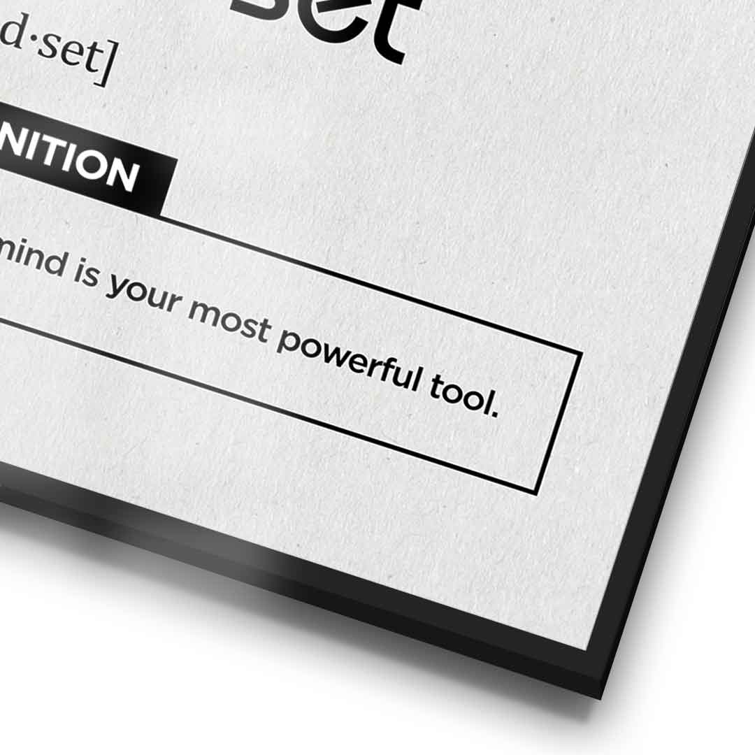 Poster Mindset (Mi) Weiß