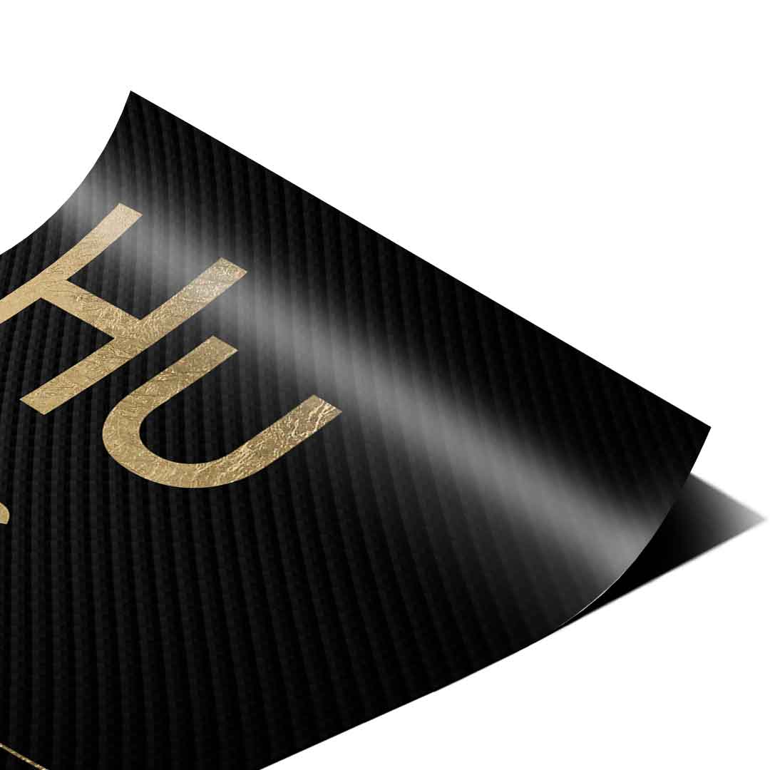 Hustle Poster Version Schwarz – Eckdetail Nahaufnahme | DOTCOMCANVAS®
