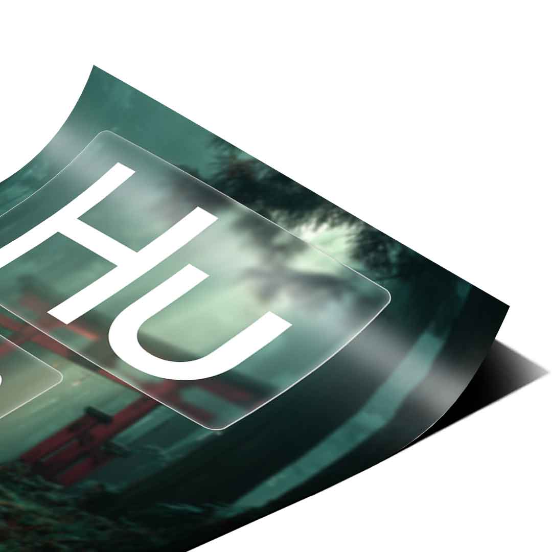 Hustle Poster Version Farbig – Eckdetail Nahaufnahme | DOTCOMCANVAS®