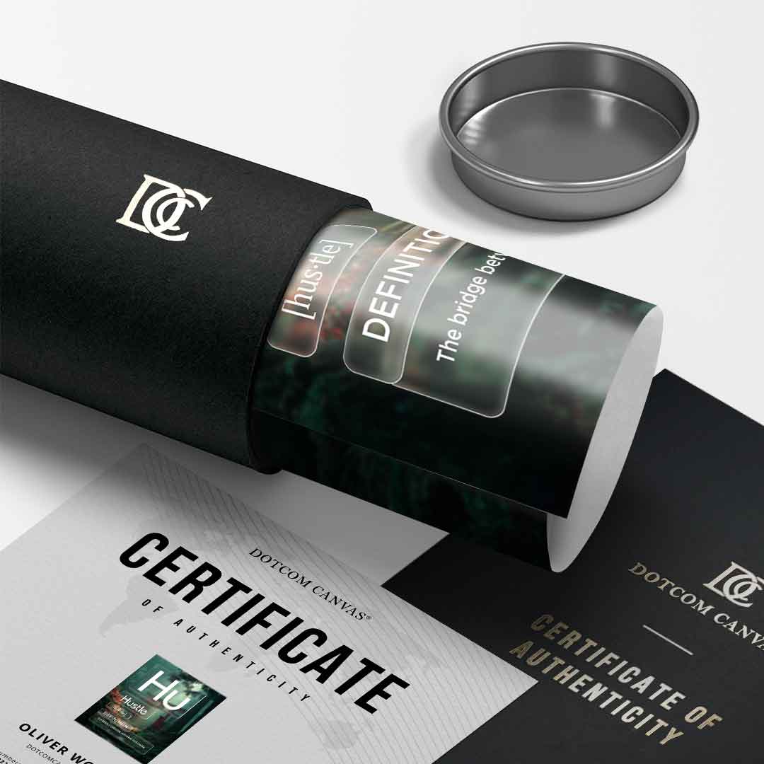 Hustle Poster Version Farbig – Versandrolle | DOTCOMCANVAS®