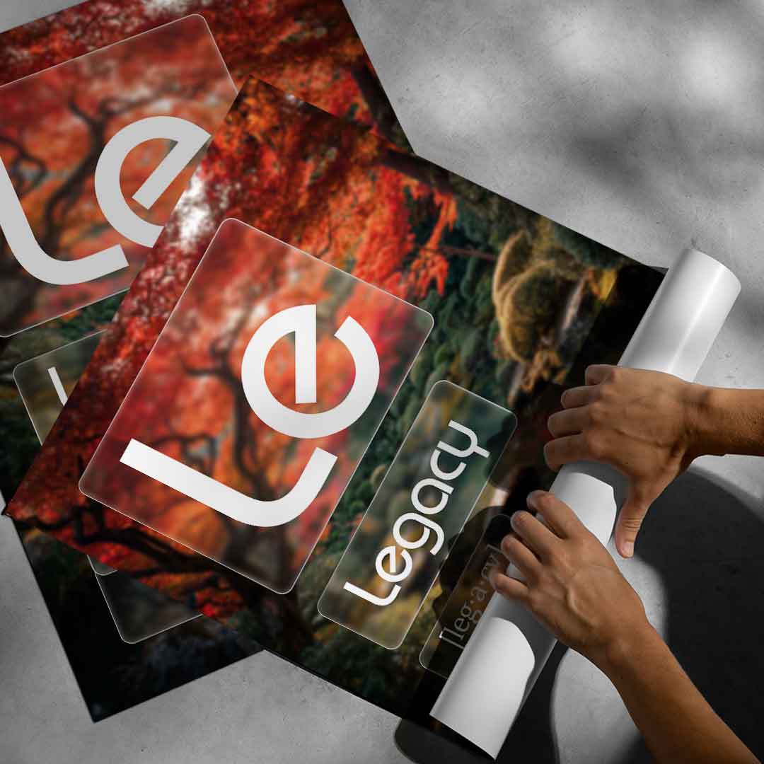 DOTCOMCANVAS® Legacy (Le) Poster Version Farbig – aufgerollt