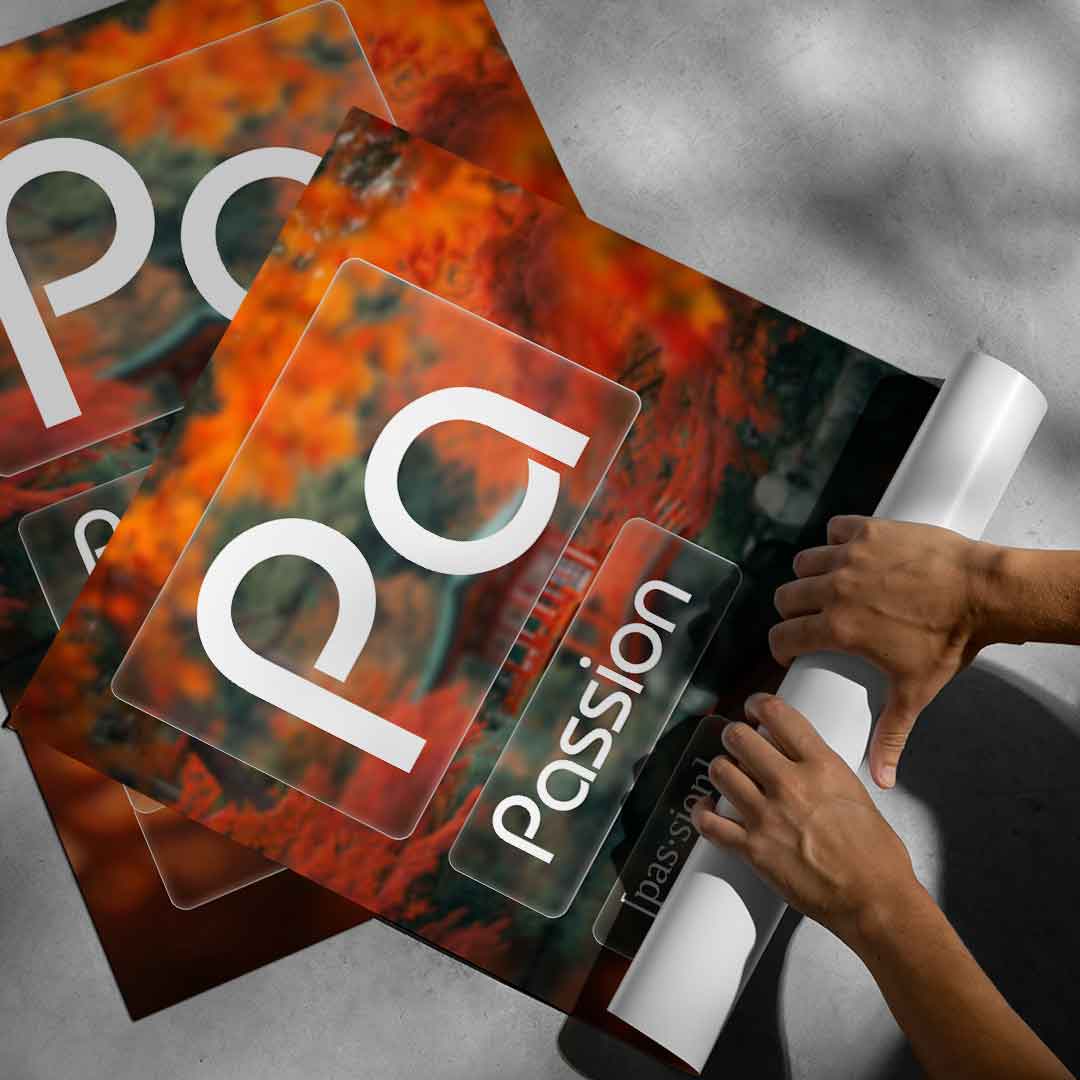 DOTCOMCANVAS® Passion (Pa) Poster Version Farbig – aufgerollt