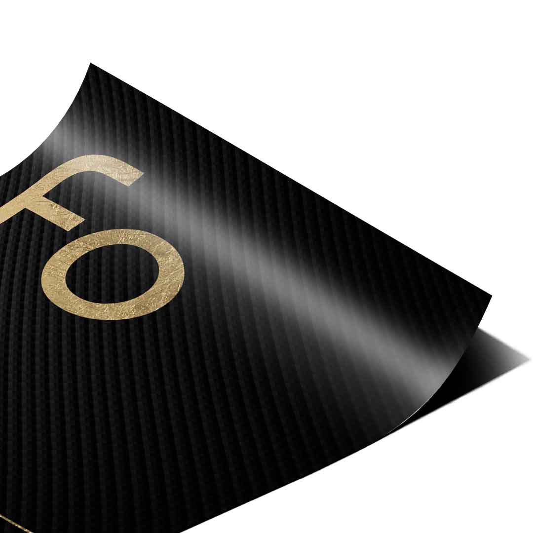 DOTCOMCANVAS® Focus (Fo) Poster Version Schwarz – Eck-Detail