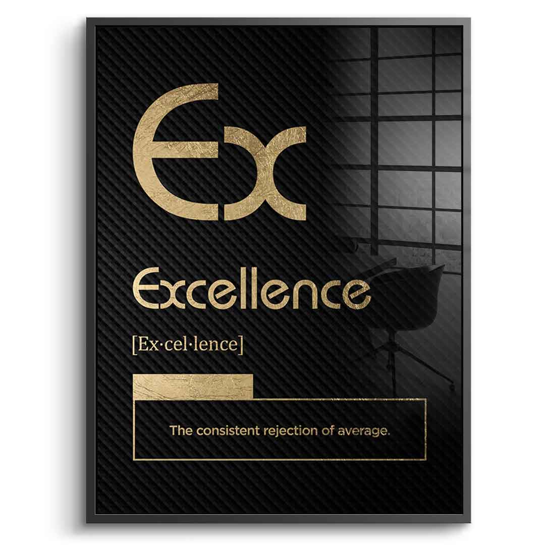 DOTCOMCANVAS® Excellence (Ex) Acrylglasbild Version Schwarz – Echtheitszertifikat