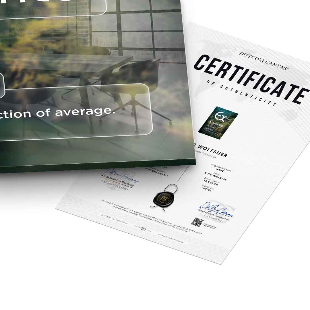 DOTCOMCANVAS® Excellence (Ex) Acrylglasbild Version Farbig – Detailansicht
