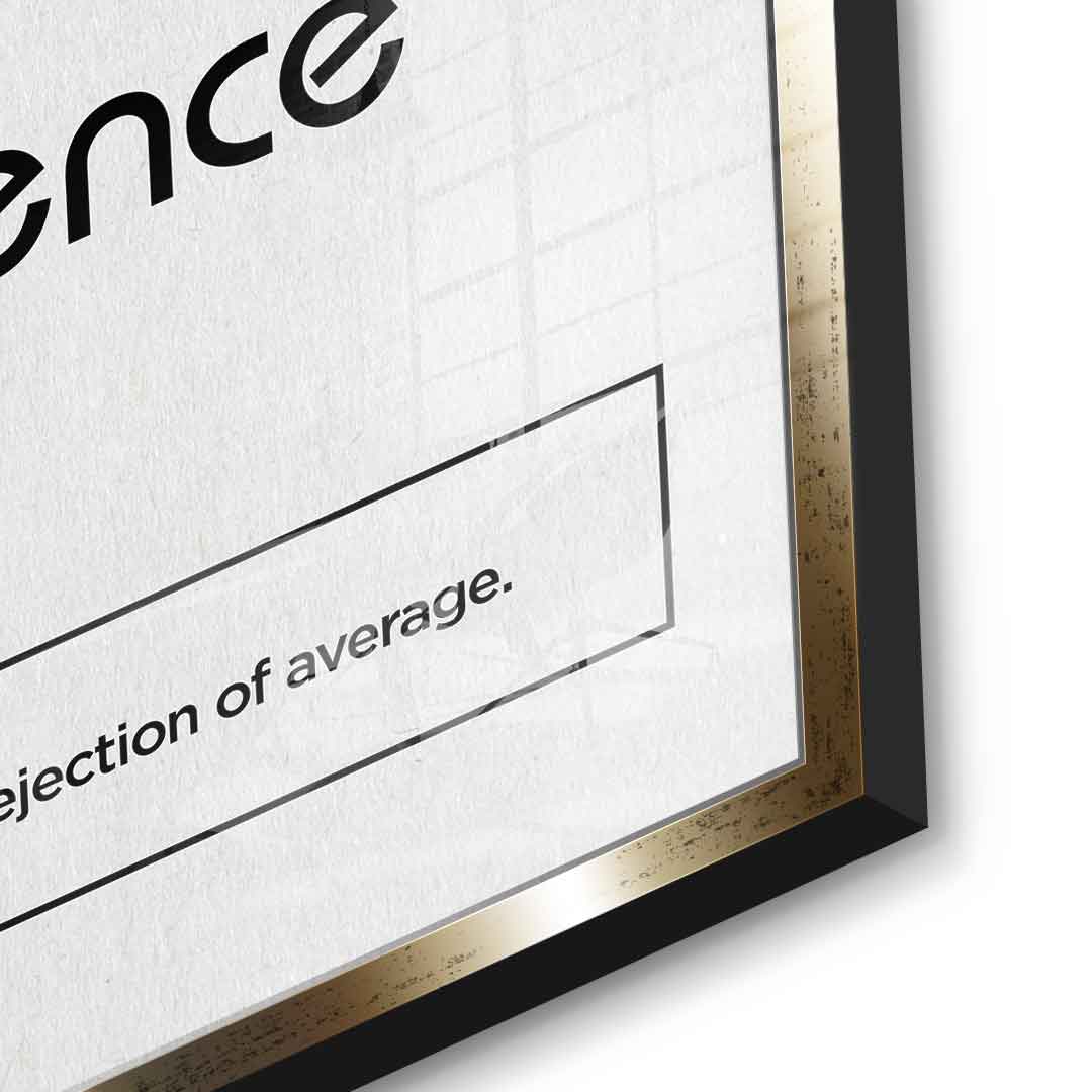 DOTCOMCANVAS® Excellence (Ex) Acrylglasbild Version Weiß – Detailansicht