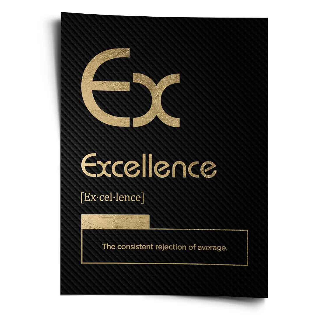 DOTCOMCANVAS® Excellence (Ex) Poster Version Schwarz – Vorderansicht