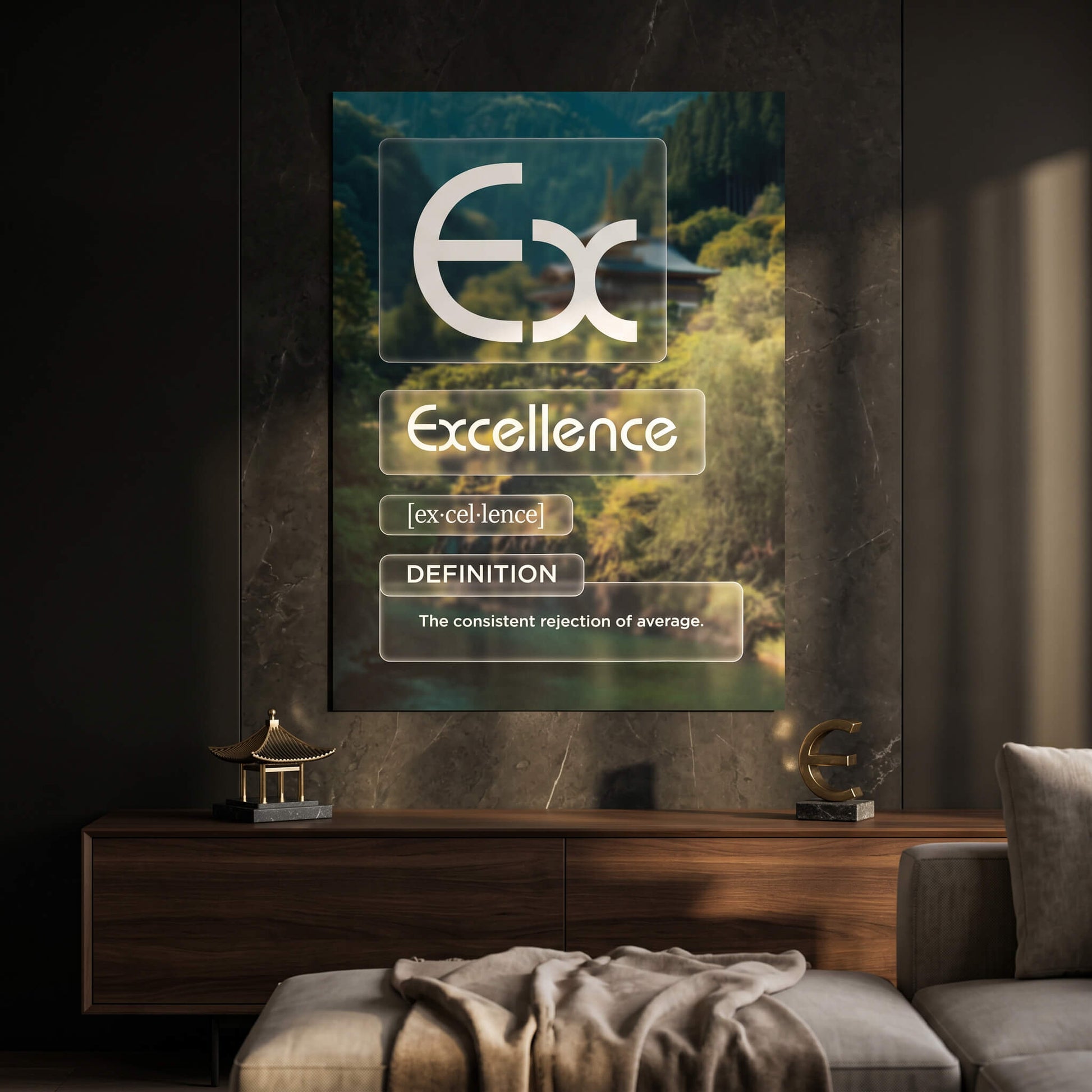 DOTCOMCANVAS® Excellence (Ex) Poster Version Farbig – Raum-Mockup