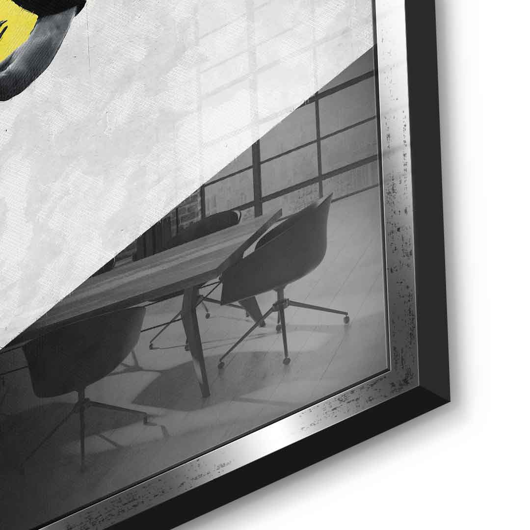 DOTCOMCANVAS® The great fall Acrylglasbild – Wohnzimmer Inszenierung