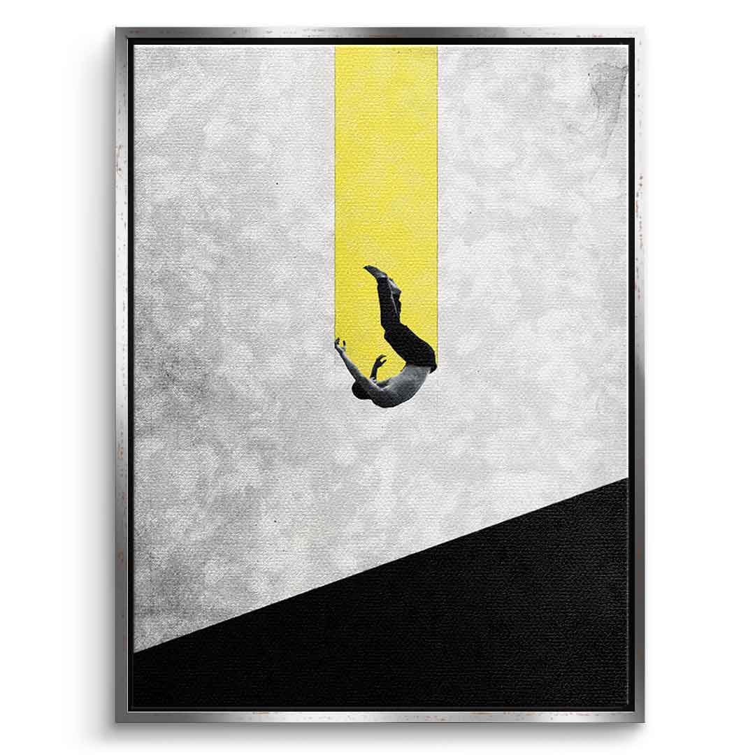 DOTCOMCANVAS® The great fall Leinwandbild – Schwarzer Rahmen