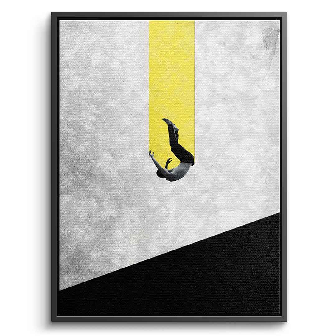 DOTCOMCANVAS® The great fall Leinwandbild – Silberner Rahmen