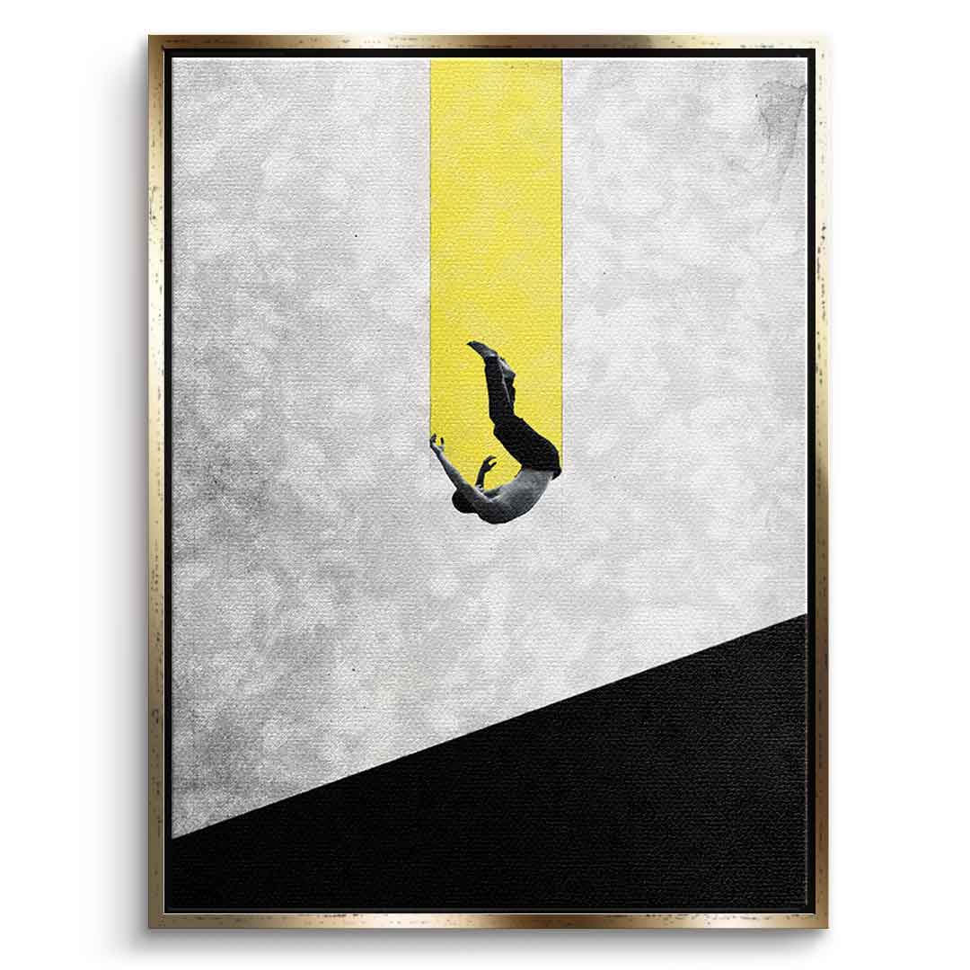 DOTCOMCANVAS® The great fall Leinwandbild – Goldener Rahmen