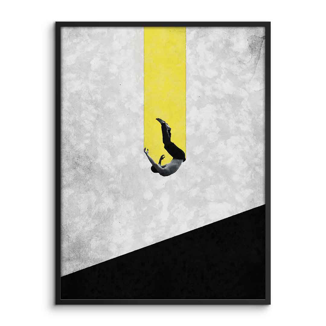 DOTCOMCANVAS® The great fall Poster – Mit Rahmen