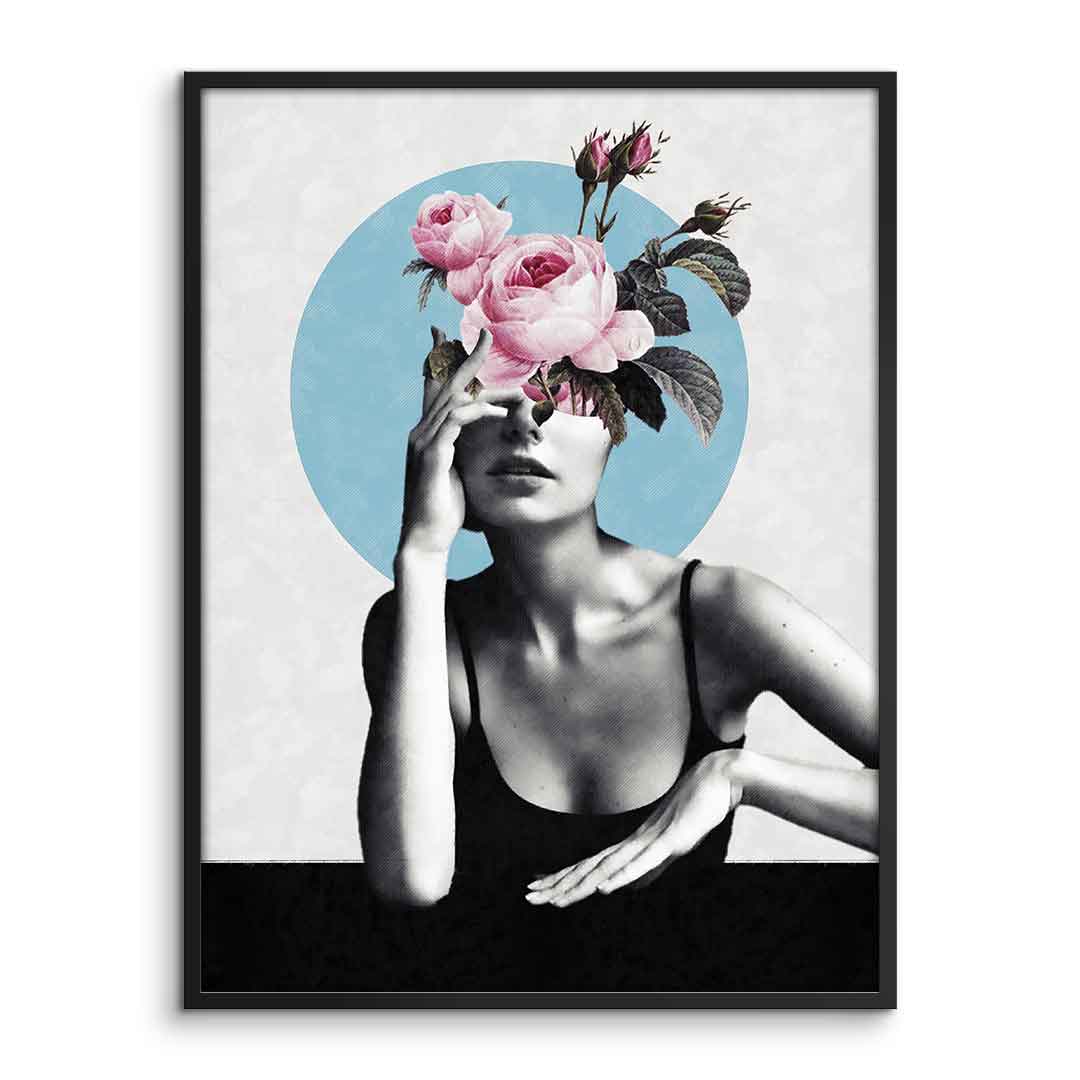 DOTCOMCANVAS® Thorny stems Poster – Mit Rahmen
