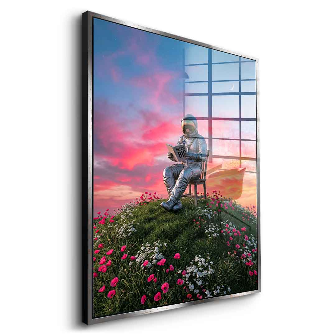 DOTCOMCANVAS® Astronaut's Big Dreams Acrylglasbild