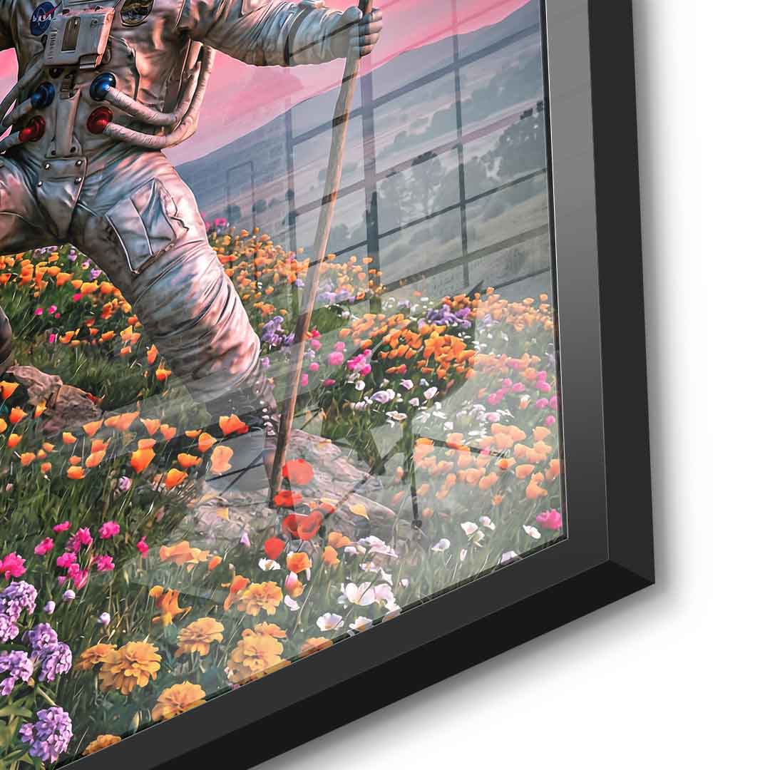 DOTCOMCANVAS® Astronaut's Heavy Burden Acrylglasbild – Detailansicht 1