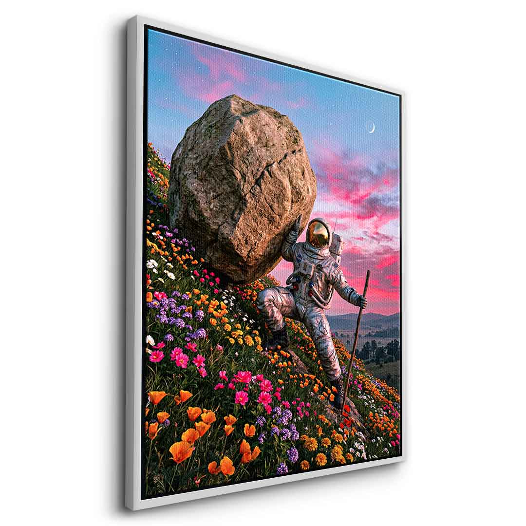 DOTCOMCANVAS® Astronaut's Heavy Burden Leinwandbild – Seitenansicht 12