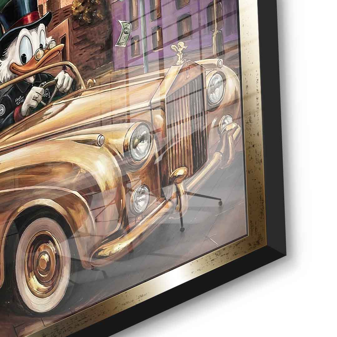 DOTCOMCANVAS New York Vibe Acrylglasbild Detailansicht Gold Rahmen