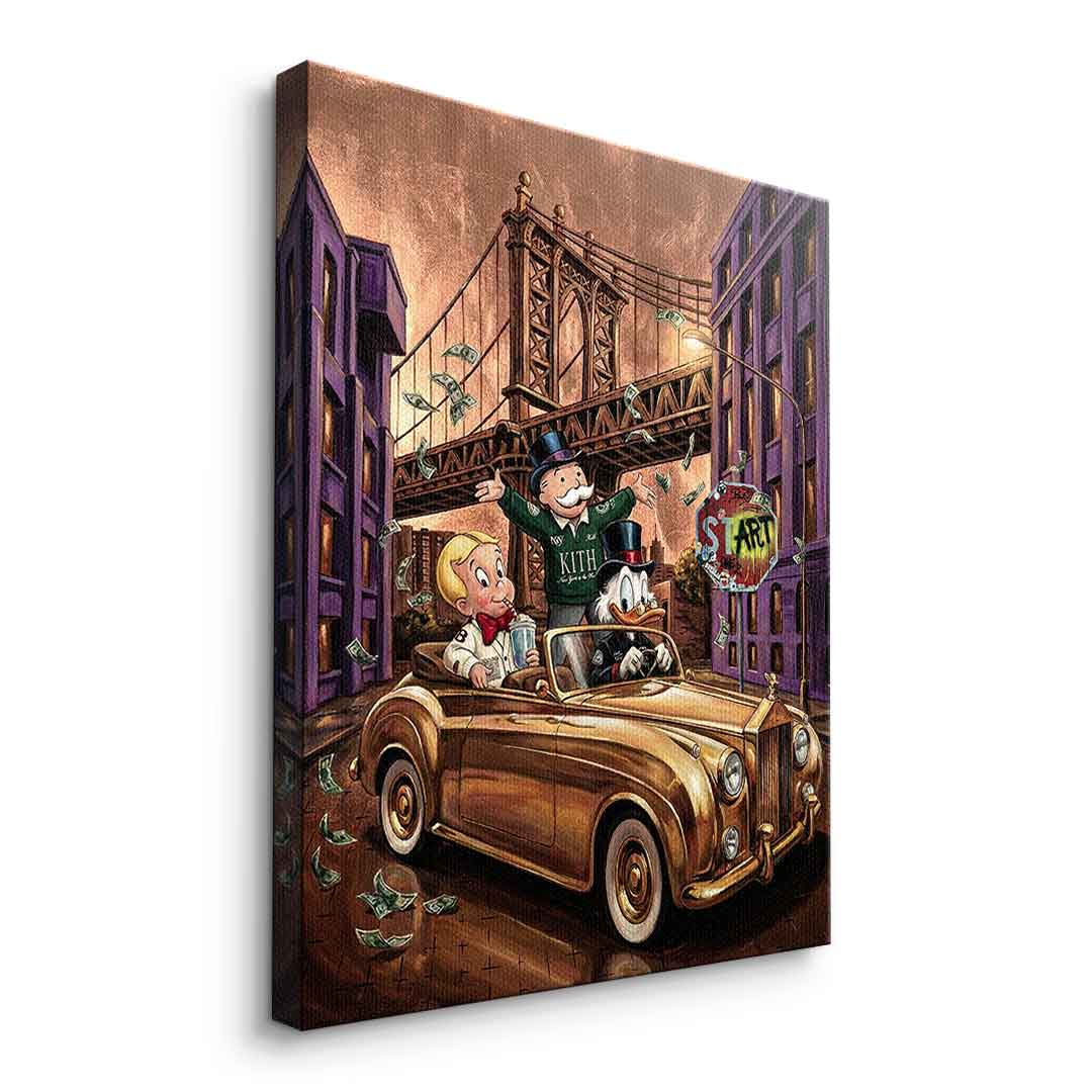 DOTCOMCANVAS New York Vibe Leinwandbild Seitenansicht Ohne Rahmen