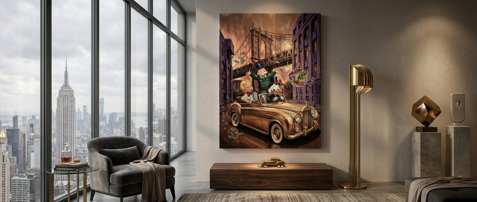 DOTCOMCANVAS New York Vibe Leinwandbild Website Banner