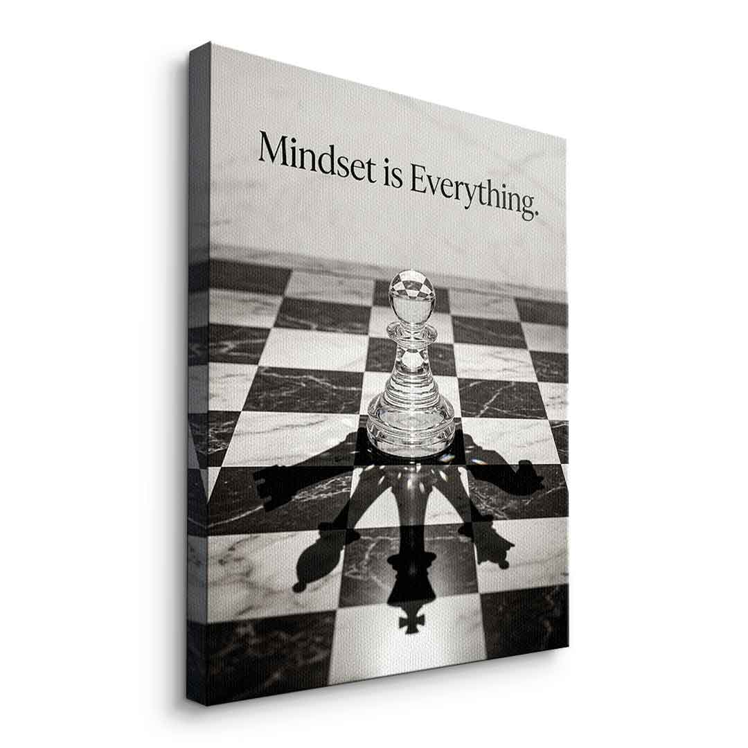 DOTCOMCANVAS Mindset is Everything Leinwandbild Seitenansicht Ohne Rahmen