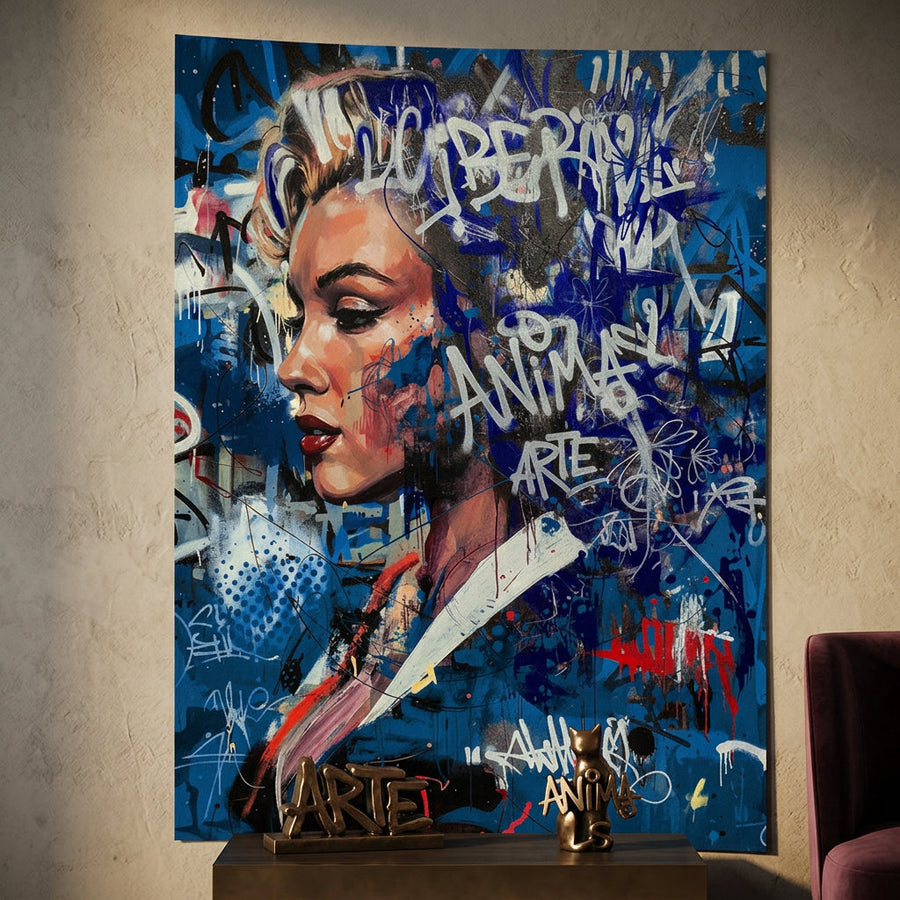 DOTCOMCANVAS Merlin Graffiti Poster Raum Mockup
