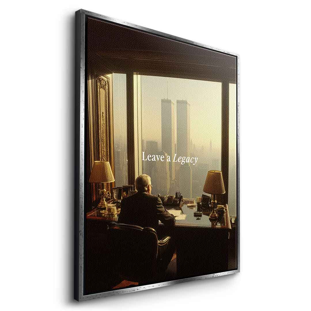DOTCOMCANVAS Leave a Legacy Leinwandbild – Seitenansicht weißer Rahmen