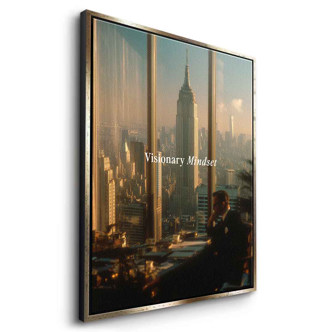 DOTCOMCANVAS® Visionary Mindset Leinwandbild – Detailansicht