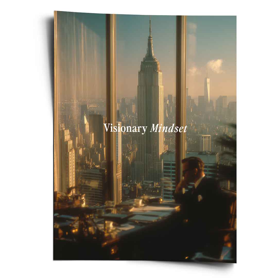 DOTCOMCANVAS® Visionary Mindset Poster – Vorderansicht