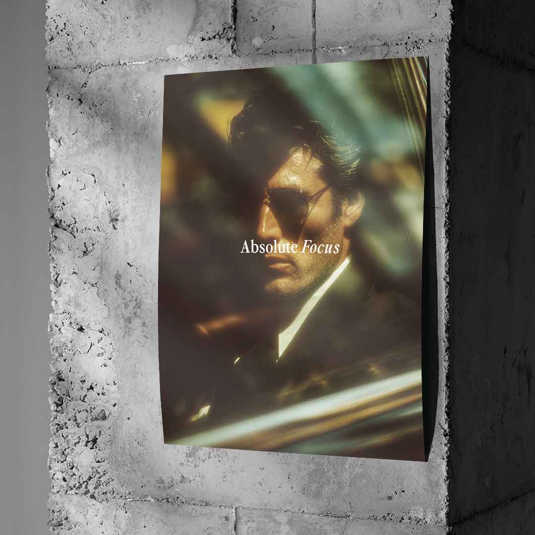 DOTCOMCANVAS® Absolute Focus Poster – Betonwand