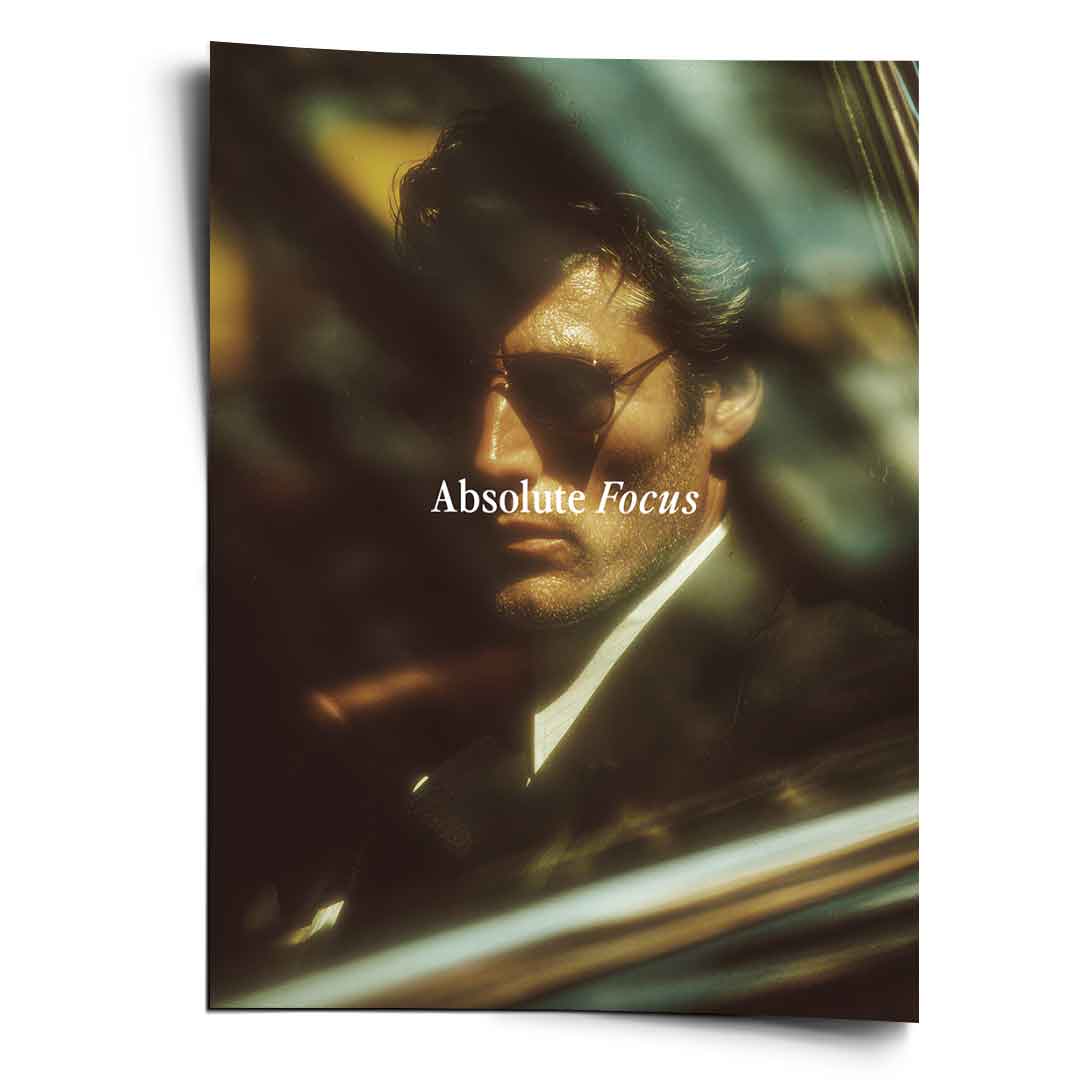 DOTCOMCANVAS® Absolute Focus Poster – Vorderansicht