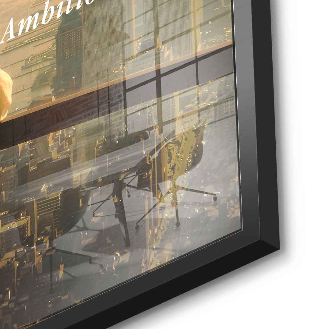 DOTCOMCANVAS Timeless Ambition Acrylglasbild Detailansicht schwarz