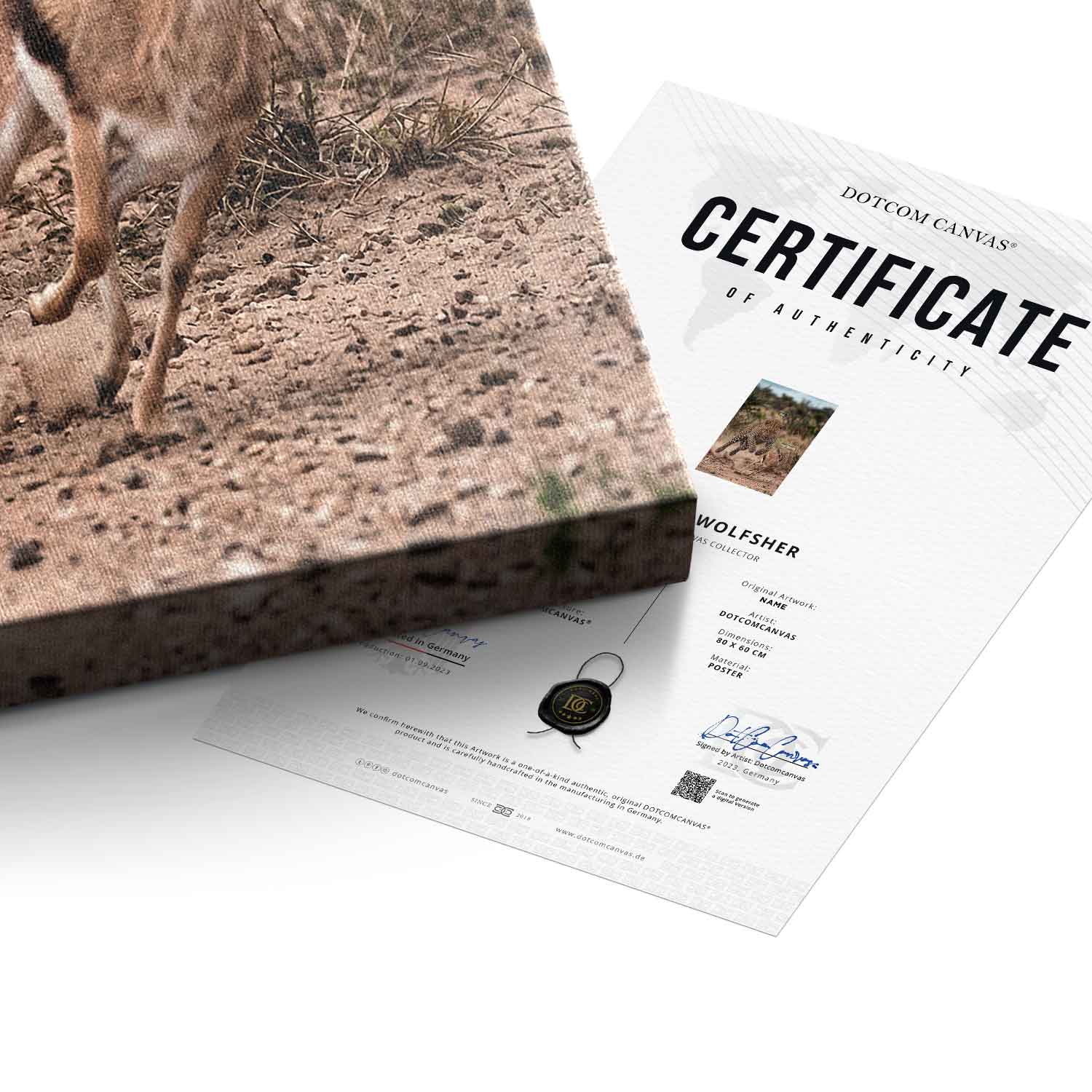 Me & My Goal Canvas certificate