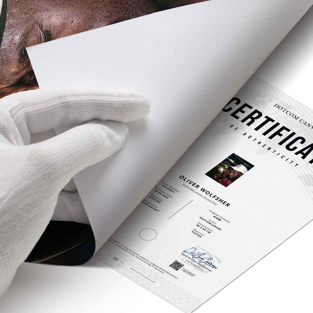 Success & Discipline Poster Echtheitszertifikat