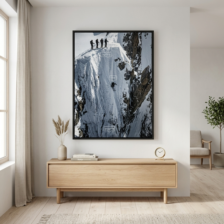 Me & Dreams Leinwand Raum-Mockup