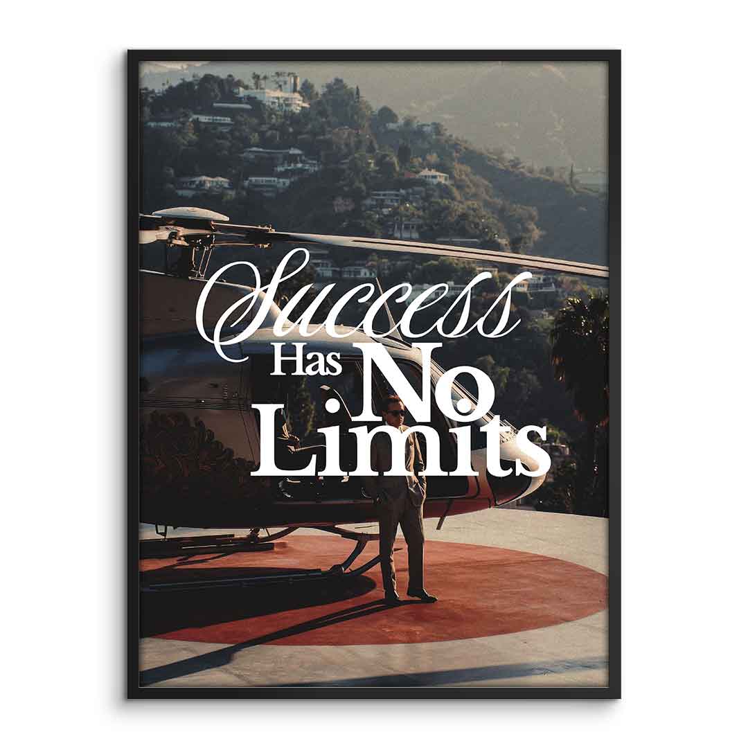 Success has no limits Poster Rahmen