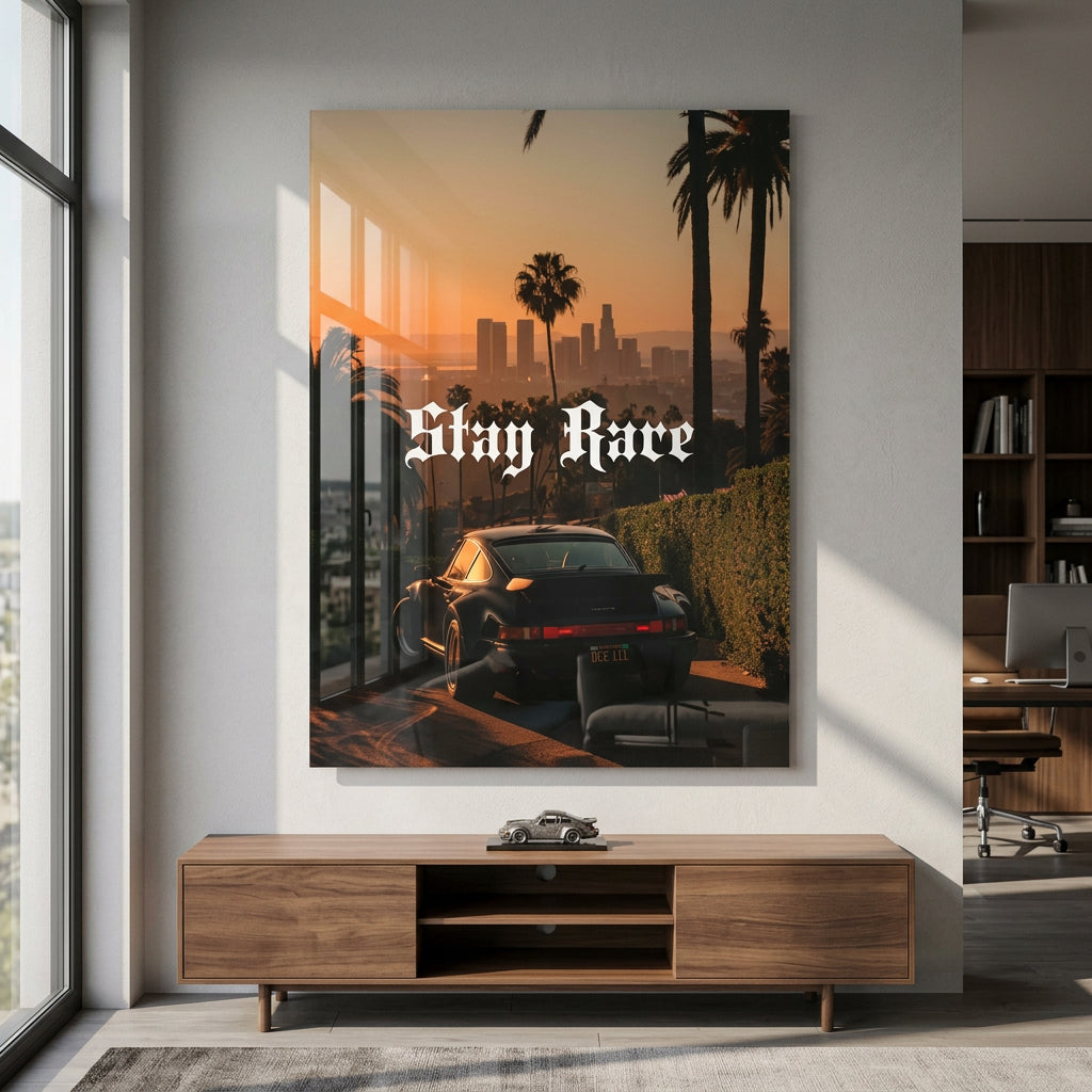 DOTCOMCANVAS Stay Rare Acrylglasbild im Wohnraum Mockup