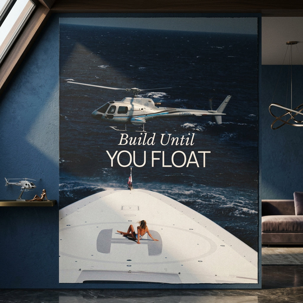 Build Until You Float Poster Room